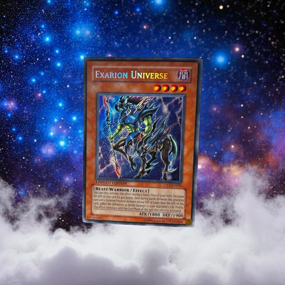 1996 Yu-Gi-Oh! Exarion Universe Limited Edition Holographic CT2-EN002